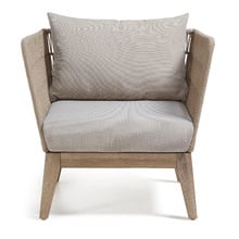 Beige Velma Rope Outdoor Armchair